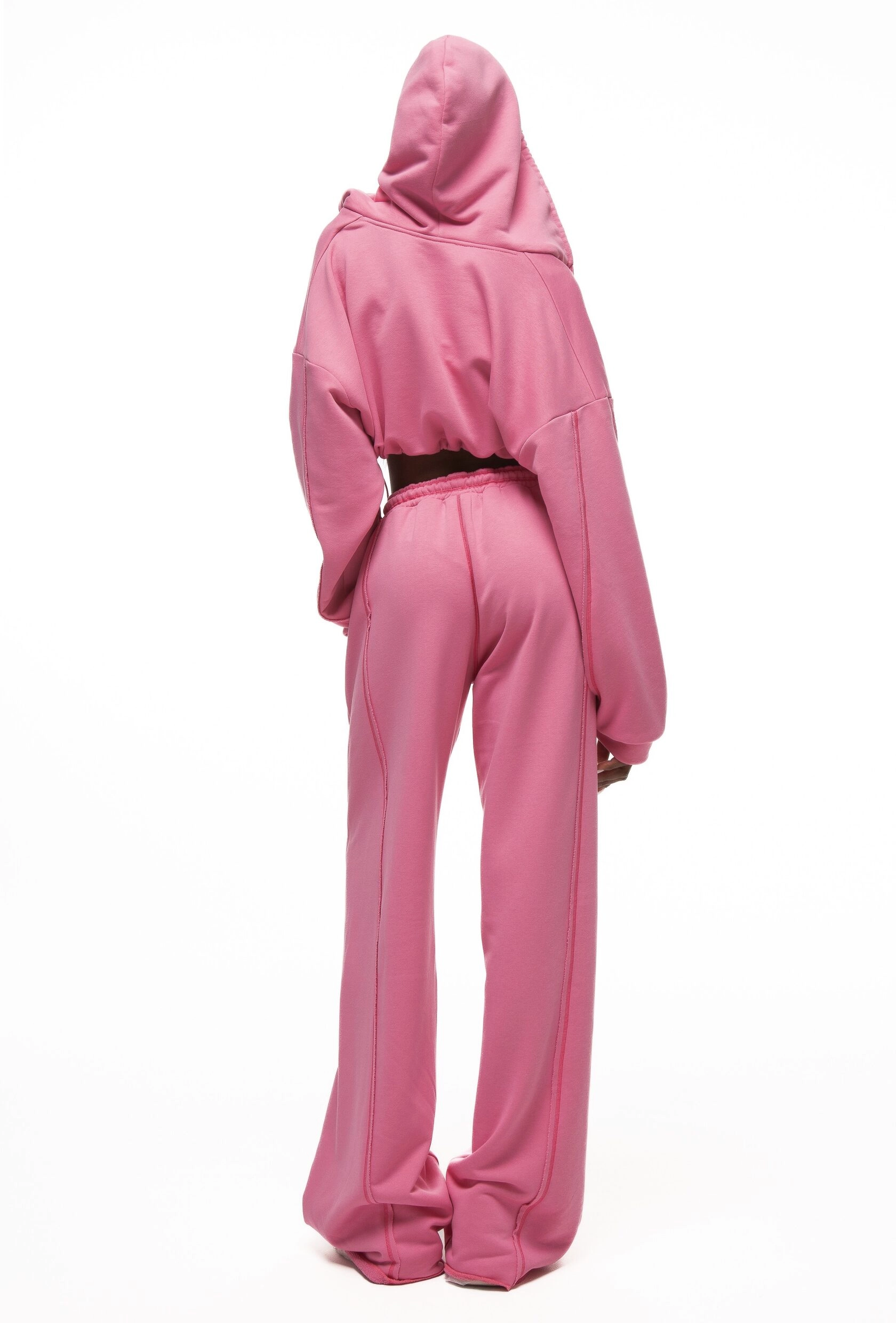 Худи PINK MIAMI в розовом цвете - 40-42 (XS-S) - Розовый