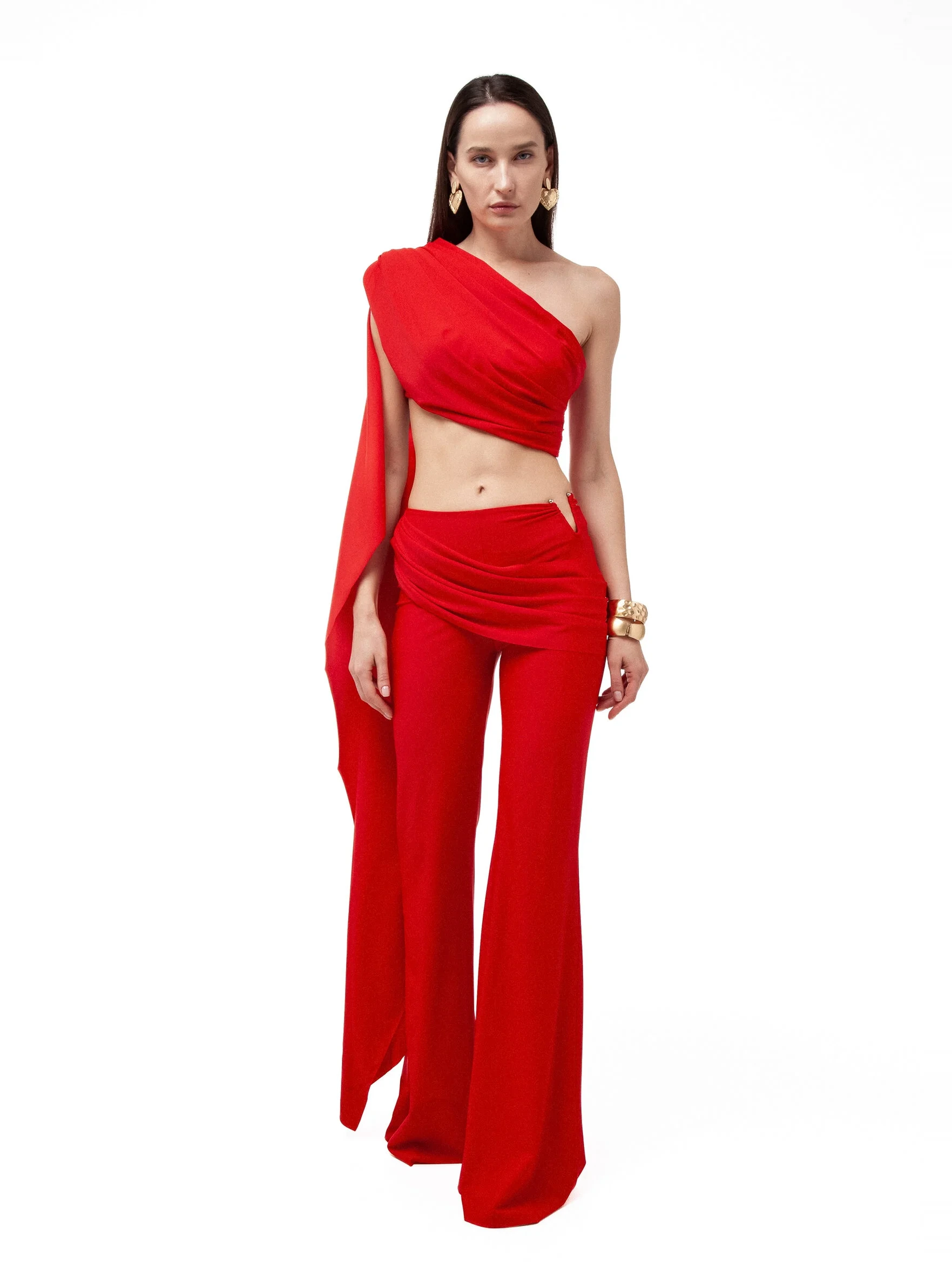 Брюки VIENNA в цвете алая вишня - 40-42 (XS-S) - Красный